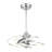 Peshawa 24" LED Fandelier in Polished Chrome with Remote Control-2061757151