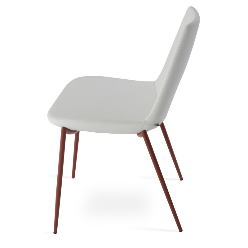 Eiffel Classy Dining Chair, Red Powder, White