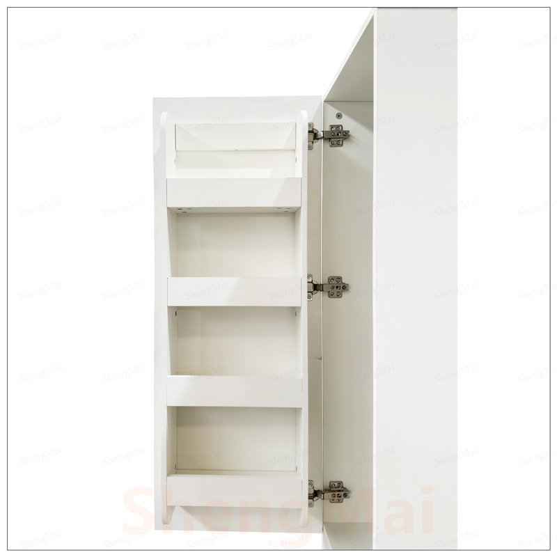 Armoire de rangement spacieuse avec portes, tablettes et tiroirs pour une vie moderne organisée