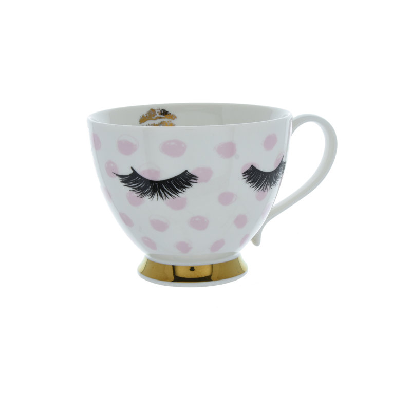 Rosalez Ceramic Teacup, White
