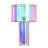 Glass Table Lamp - Margot Iridescent Pink Finish - Pearlescent Pink Shade