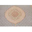Tapis bleu noué à la main de conception unique 9 pi 1 po x 12 pi 8 po Lunasha