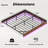 Floating Bed Frame with LED Lights-148831096