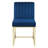 Carriage Tufted Sled Base Upholstered Fabric Dining Chair-426741422-426741411-484070128