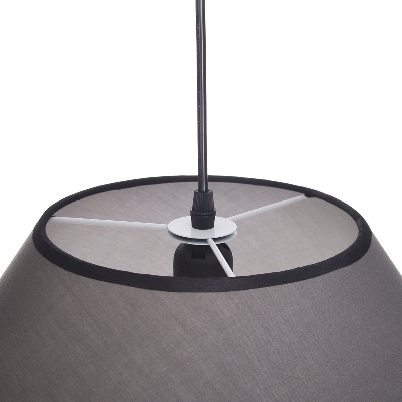 Luminaire suspendu conique 1 lumière avec motif, H 19,68 po x l 15,74 po x P 15,74 po