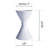 Spritz Fiberstone Hourglass Pot Planter - H24.5" - White-908289740-849555521