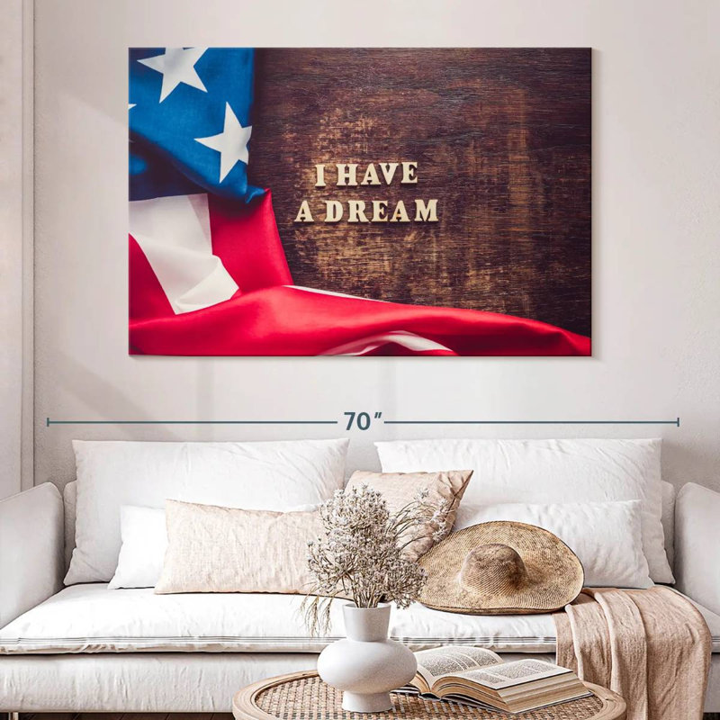 Drapeau américain Lelend I Have A Dream, H 34 po x l 51 po