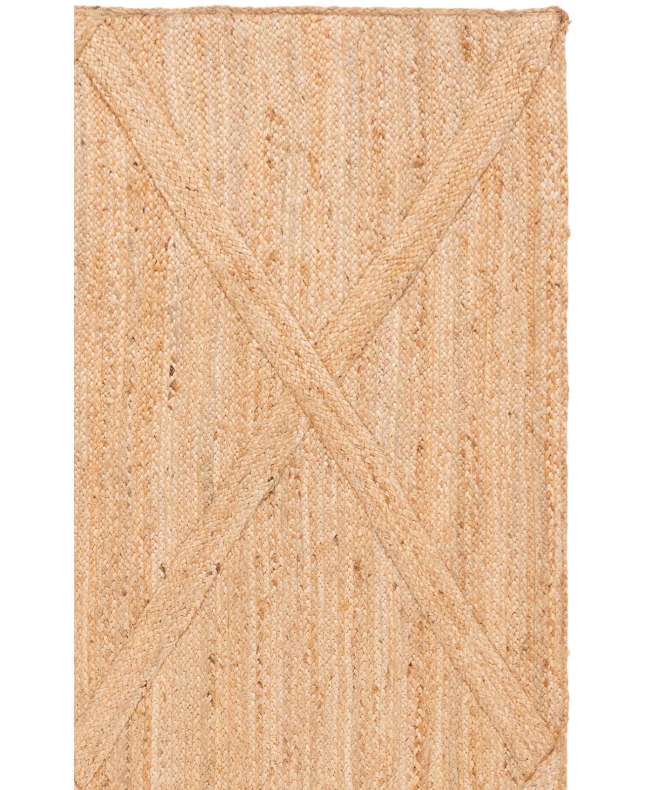 Flatweave Geometric Jute Rug, 2'-3" X 8'-0" Runner