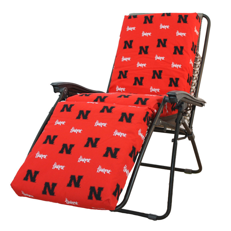 NCAA Outdoor 2'' Chaise Lounge Back Cushion