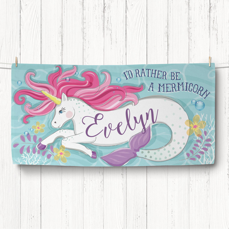 Serviette de plage Atharv Mermicorn