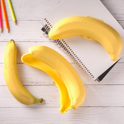 Boîte à lunch Banana - Porte-fruits de protection pour sacs d'école (jaune)