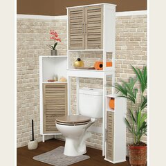 Forestport 34.29 W x 47.17 H x 6.79 D Over-the-Toilet Storage August Grove