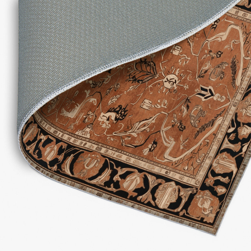 Tapis d'intérieur et d'extérieur brun Persian, Rectangulaire 2 pi x 3 pi