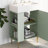 21.6" Bathroom Vanity, Combo Cabinet, Bathroom Storage Cabinet, Single Ceramic Sink, Left Side Storage, Bathroom Vanity-463173243