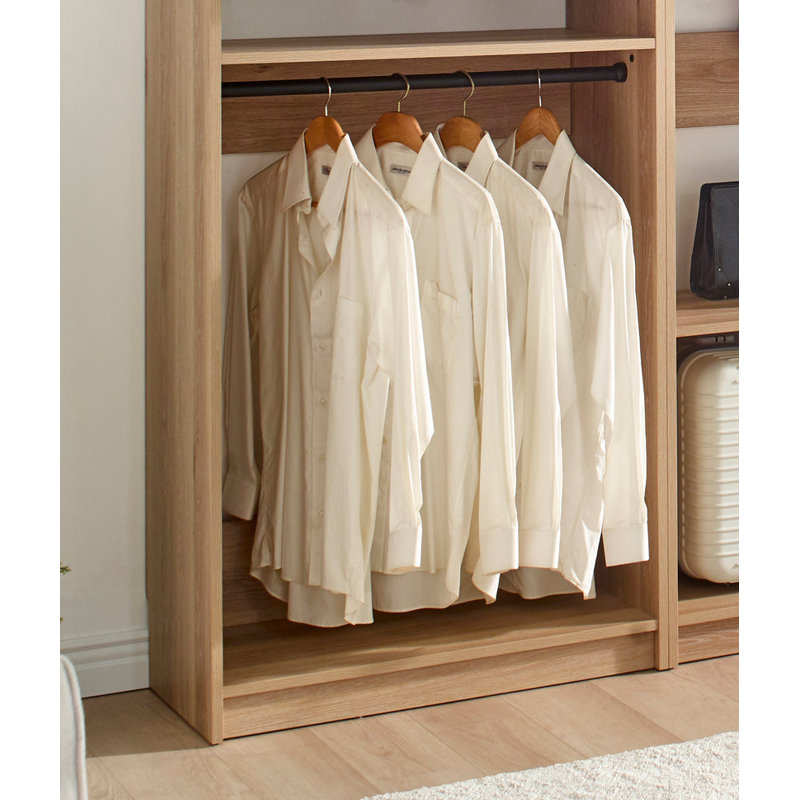 Kalinikos 125.6'' Closet System, Oak