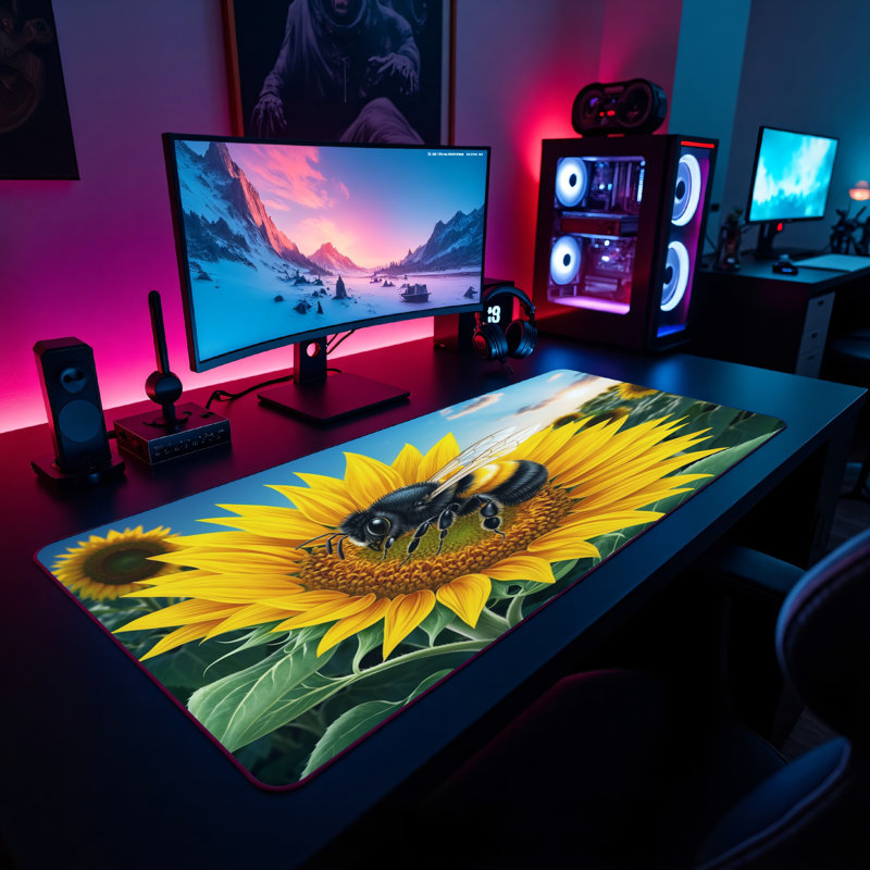 Polyester Desk Pad, 23.6x13.8