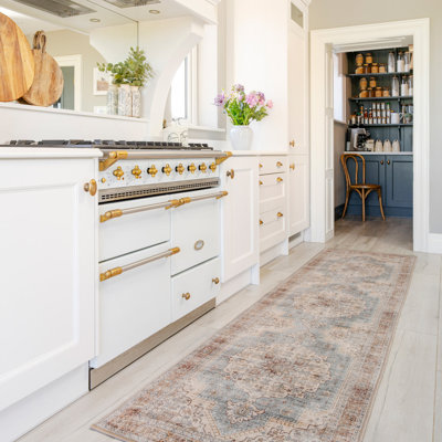 Kwok Damask Cotton Flatweave Area Rug