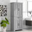 Armoire de rangement de salle de bain avec portes et tiroir, plusieurs espaces de rangement, tablette réglable-1036541310