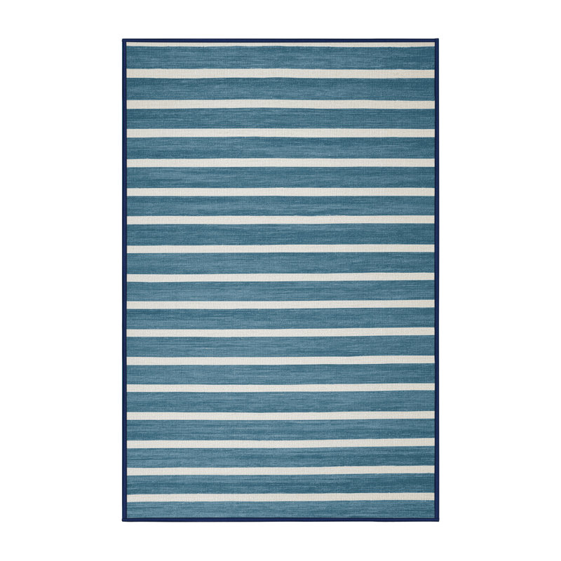 Machine Washable Horizontal Stripes Grey Area Rug, Rectangle 4' x 6'