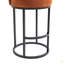 Ensemble de 2 tabourets de bar à hauteur de comptoir, tabourets de bar moderne avec dossier, tabourets de bar rembourrés en tissu de lin pour îlot de cuisine-1228456129