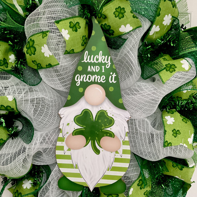 Couronne de la Saint-Patrick Lucky And I Gnome It