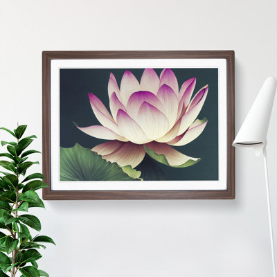 Cute Lotus Flower - Framed Print