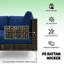 Ensemble modulaire d'extérieur modulaire, ensemble de conversation durable, ensemble de 7 pièces de mobilier de patio en osier