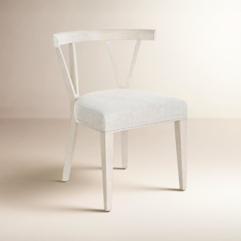 Dwell Upholstered Dining Chair, Ivory