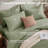Sasttie Sage Green Queen Comforter Set 7-Piece, Pre-Washed Bed in a Bag-135537102-135537108