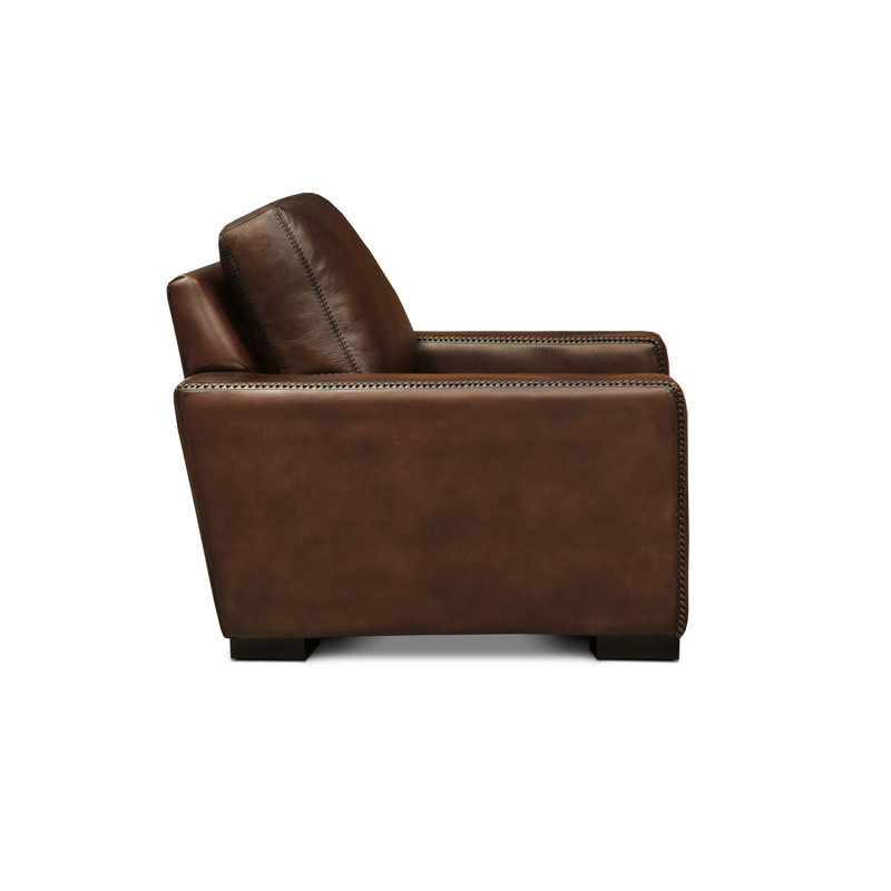 Urban Cowboy Leather Club Chair, Polo (Maestro Artisano), Ash Honey