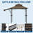 8x5 ft Double-Tier Grill Gazebo with Side Awnings, 4 LED Lights, 2 Shelves, 10 Hooks & Bottle Opener, Heavy Duty Steel Frame for Patio, Backyard, Garden, Deck-124588782