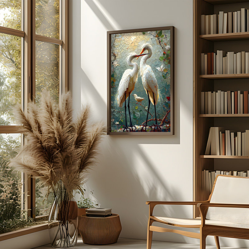 Elegant Framed MDF Painting, 19.7 x 27.6 x 0.1 inches | 100% MDF with 3 mm Thickness, Durable Spruce Frame | Perfect for Home Decor, Living Room & Office | Stylish Artwork to Enhance Your Space