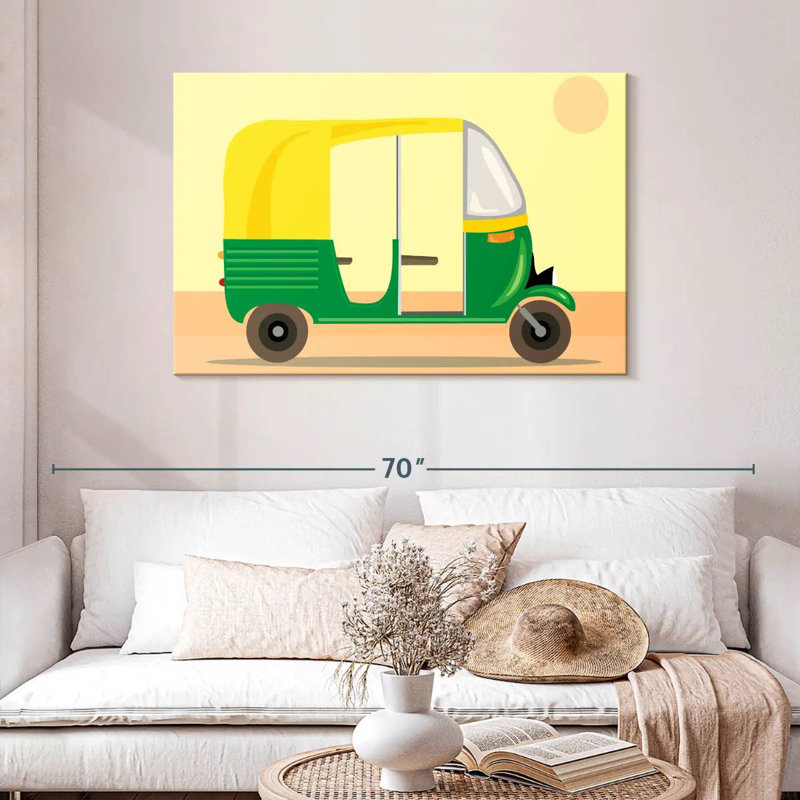 Mehar Motor Rickshaw, 30" H x 45" W