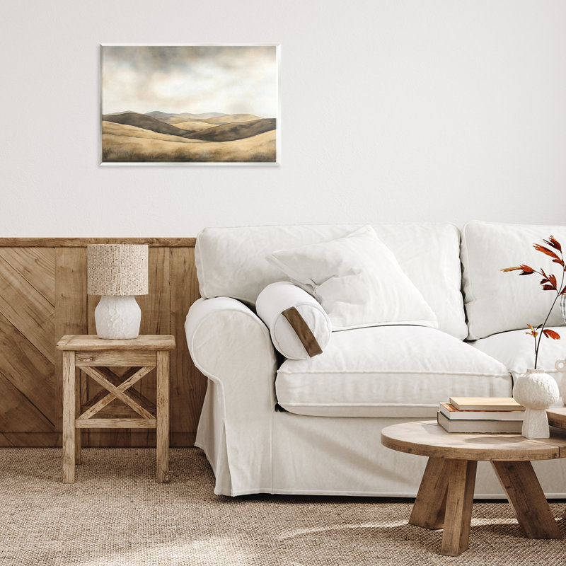 Plaque murale Brown Landscape Hills, design par LSR Creative Studio, H 10 po x l 15 po