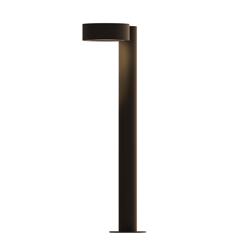Reals LED Bollard Light, Bronze, 22" H x 5" W x 7.75" D