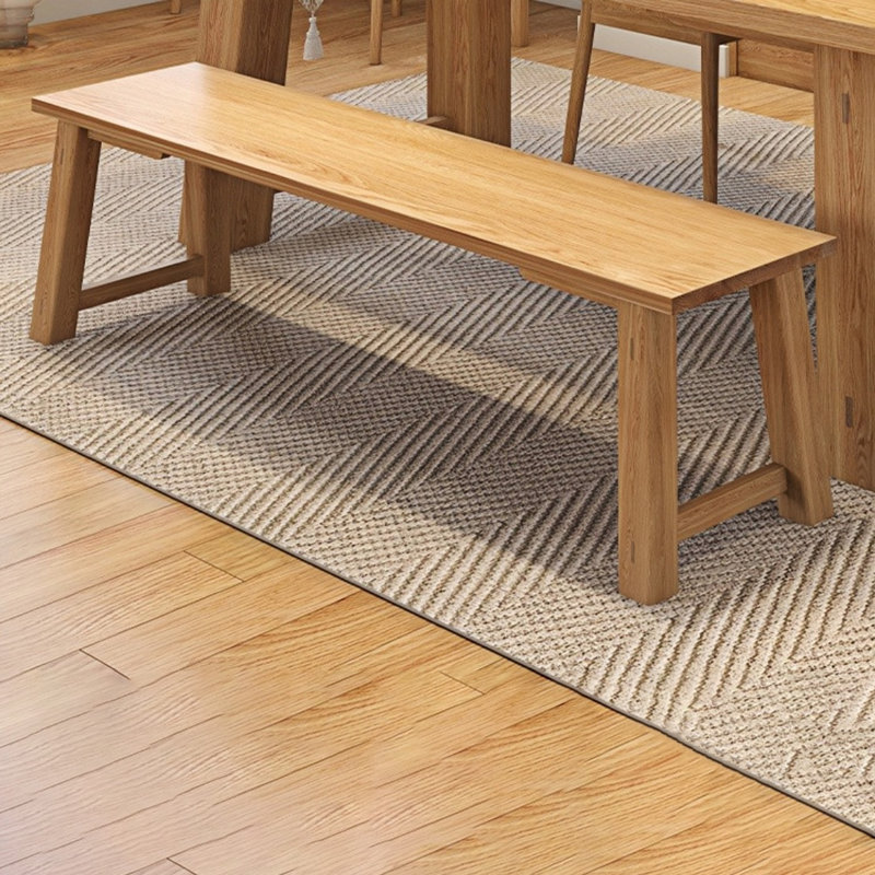 Nobuo Solid Wood Bench, 16.92" H x 70.86" W x 14.96" D