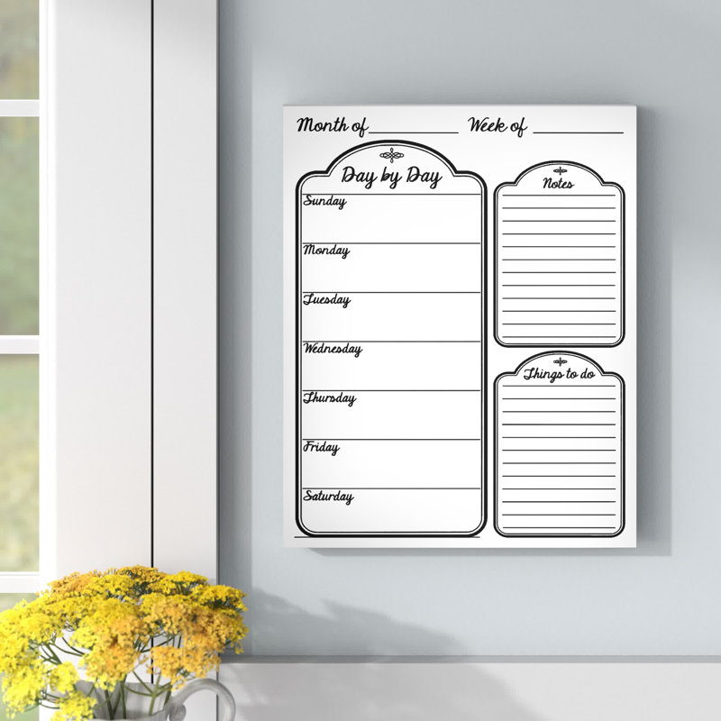Plastic Dry Erase Board, 20" H x 16" W, White