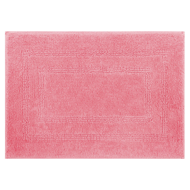 Kail Plush Stain/Fade Resistant Machine Washable Bath Mat, 17" W x 24" L, Natural