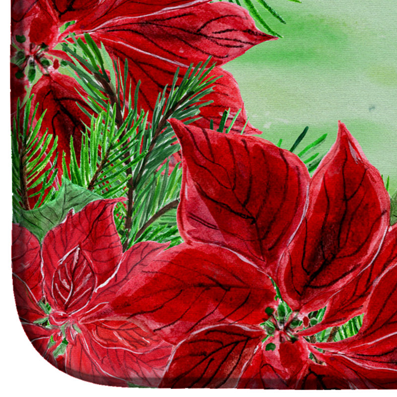 Tapis de séchage poinsettias lévrier italien