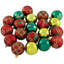 Ornements en forme de boule de Noël incassable et arbres - 2,25 po (58 mm) - 60 carats