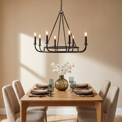 Akir 8 - Light Metal Dimmable Chandelier