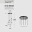 Luminaire suspendu rond 17 pouces avec verre irrégulier Adwin-1024084385