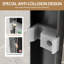 Porte de douche coulissante double en aluminium