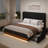 Velvet Led Upholstered Headboard Bed Frame With 4 Storage Drawers-1073745031-1073745029