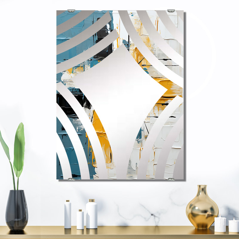 Olabode - Miroirs muraux décoratifs abstraits MIR137240, 40 po x 30 po