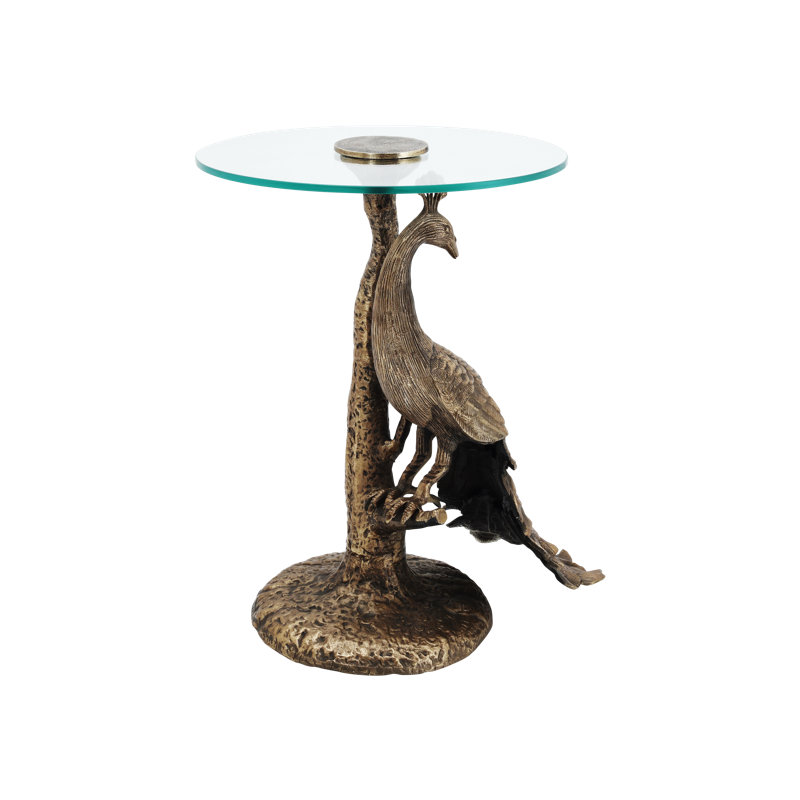 Paonne Glass End Table