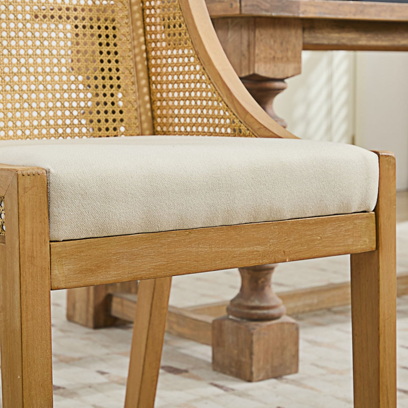 Chaise d'appoint en rotin, Beige