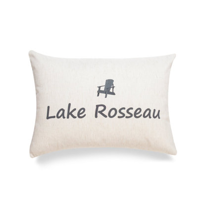 Oreiller avec insert en polyester Lake Rosseau