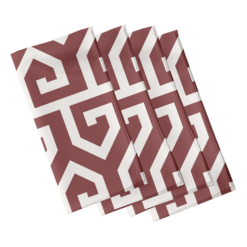 Serviette à clé, L 18 po x L 18 po, Marron
