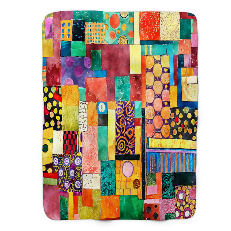 Patchwork Mosaics - couverture 1 pièce, Lit simple